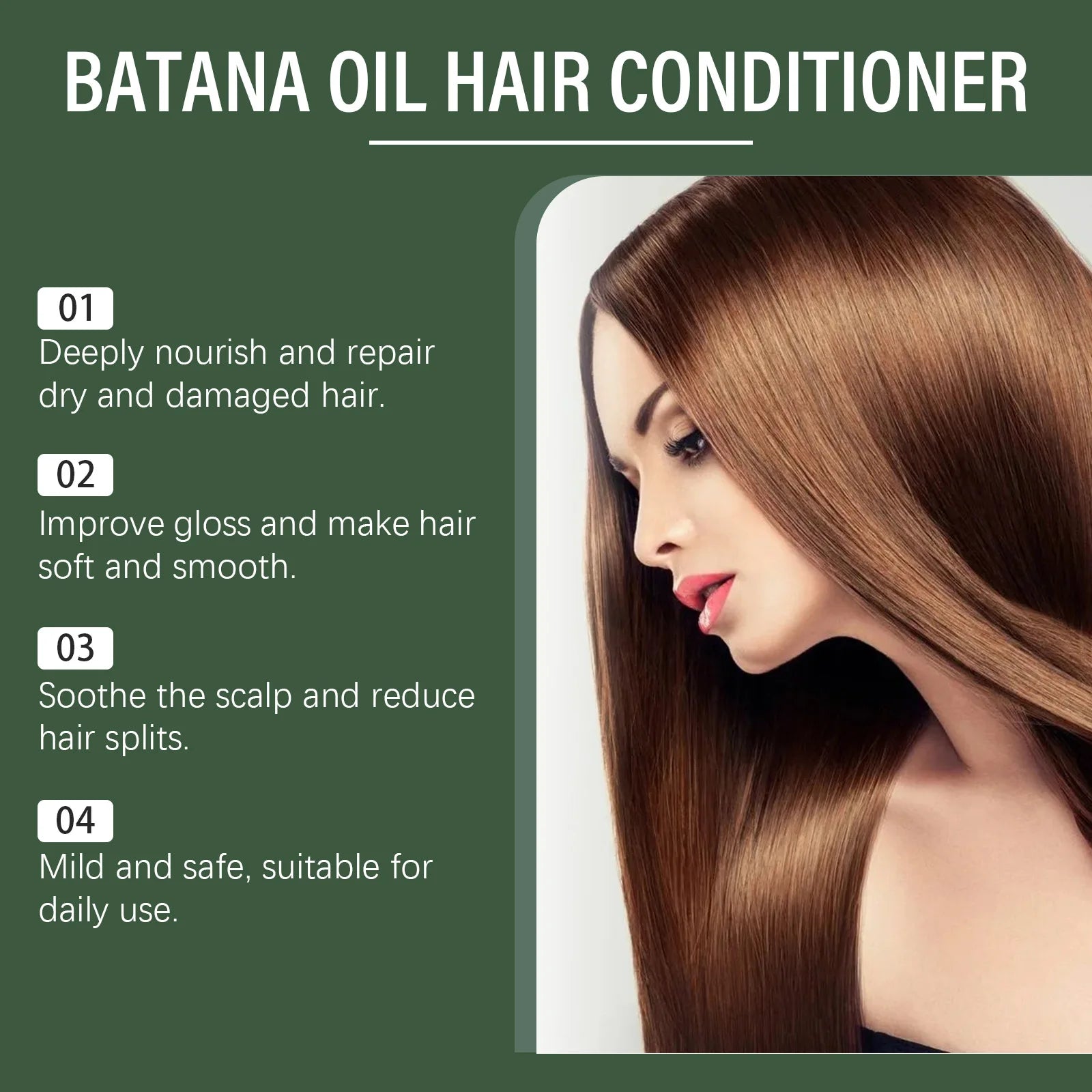 Batana Oil Hair Conditioner 100ml for Thickening and Repair - 5