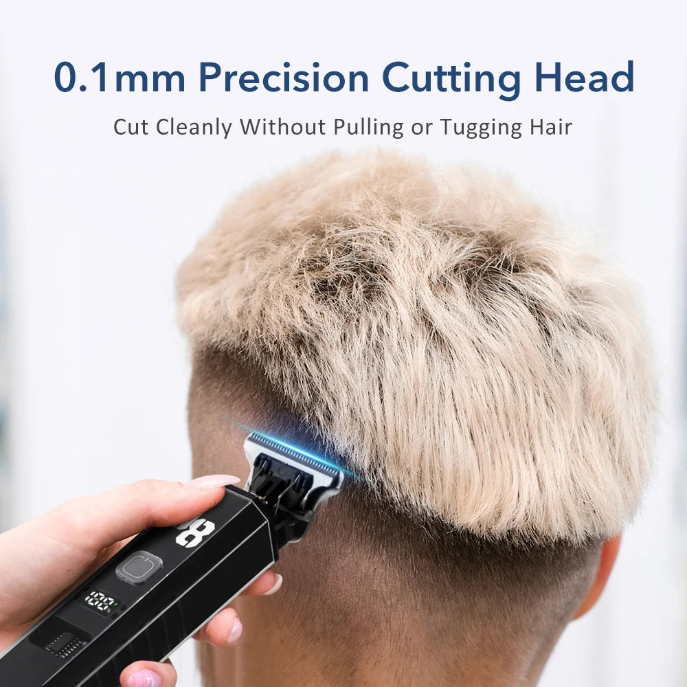 Professional Cordless Hair Trimmer with Digital Display - 2