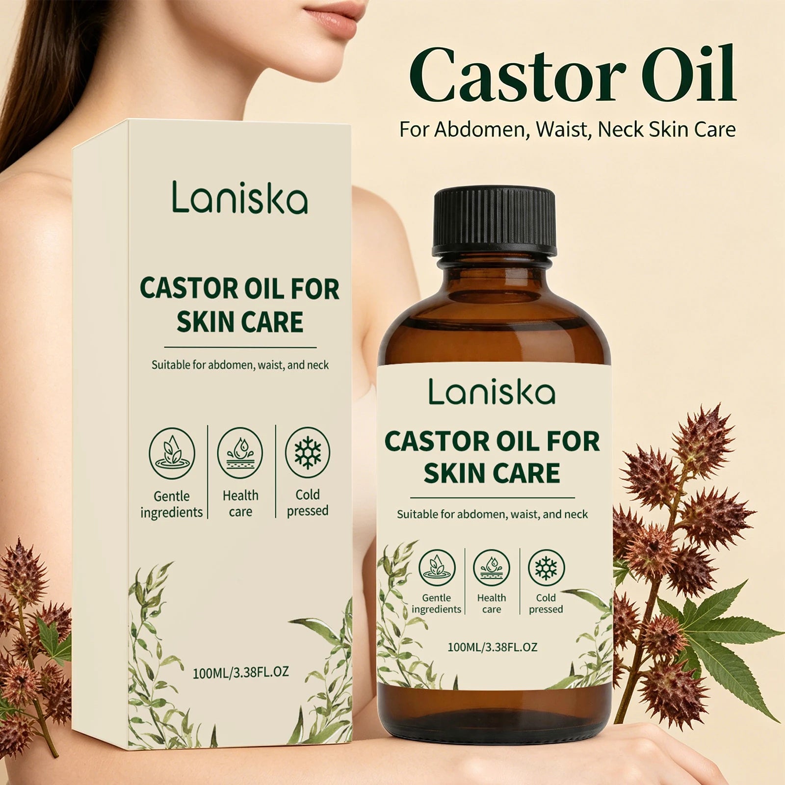 Cold Pressed Castor Oil for Skin Hydration and Massage - 4