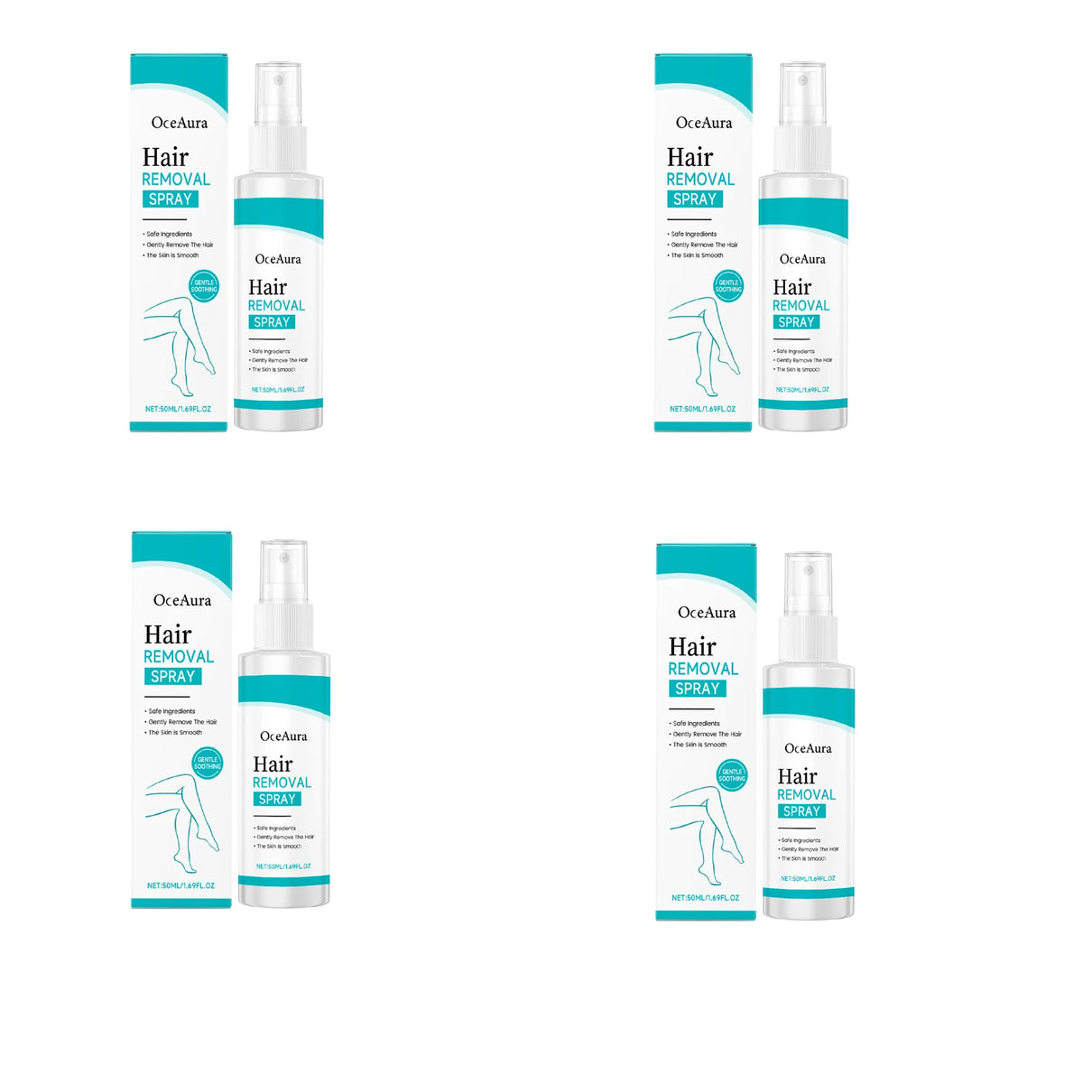 Painless Hair Removal Spray for Body and Legs