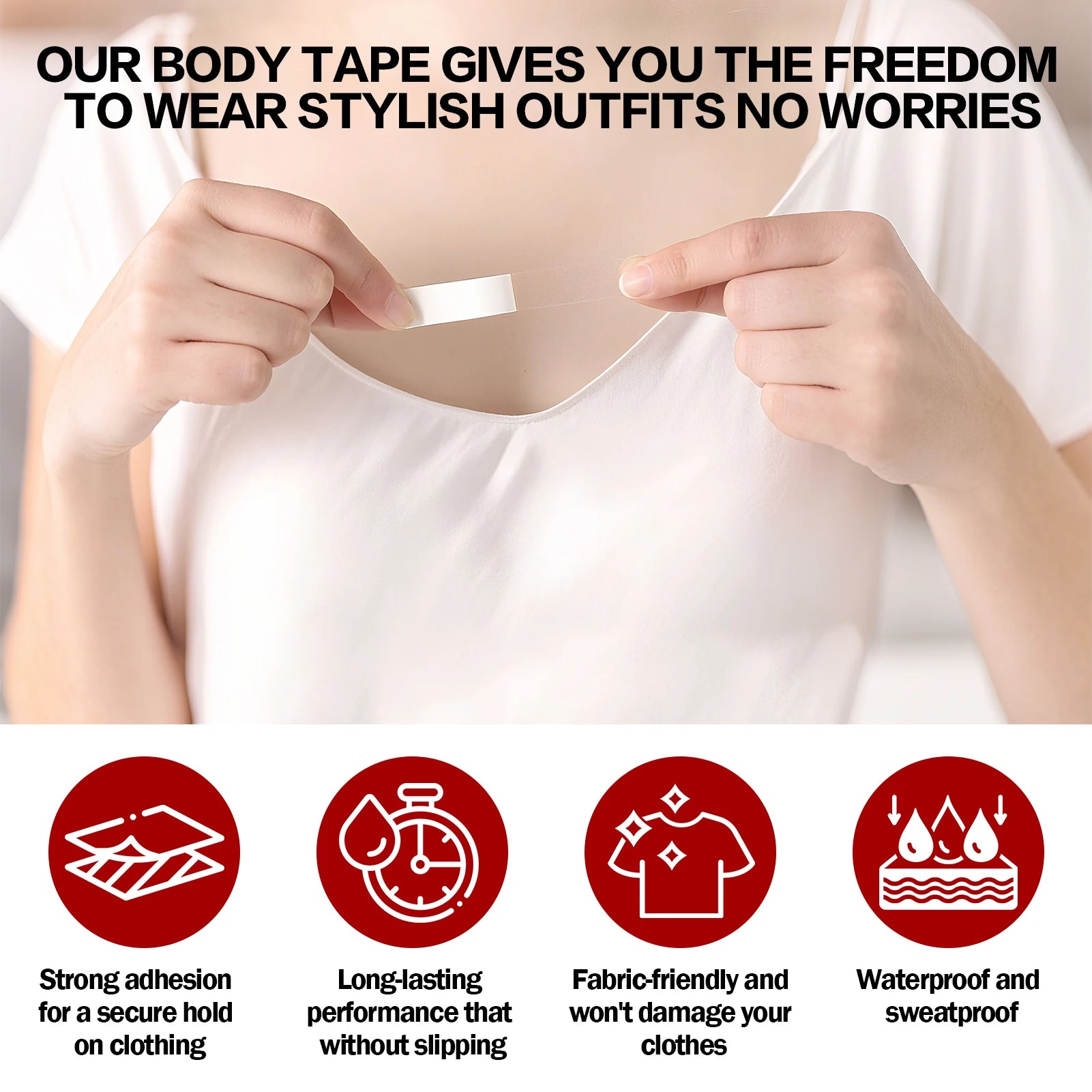 Wozutunt Body Glue Roll On Adhesive for Clothing and Lingerie Tape - 9
