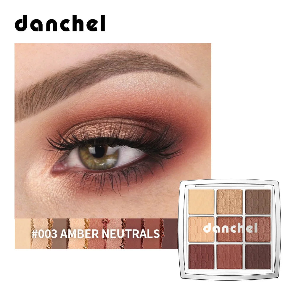 9-Color Professional Eyeshadow Palette Matte and Shimmer