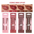 3-Piece Waterproof Matte Lipstick and Lip Liner Makeup Set