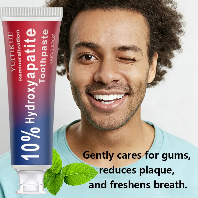 YUITIKUE 10% Hydroxyapatite Toothpaste Teeth Whitening & Enamel Repair - 6