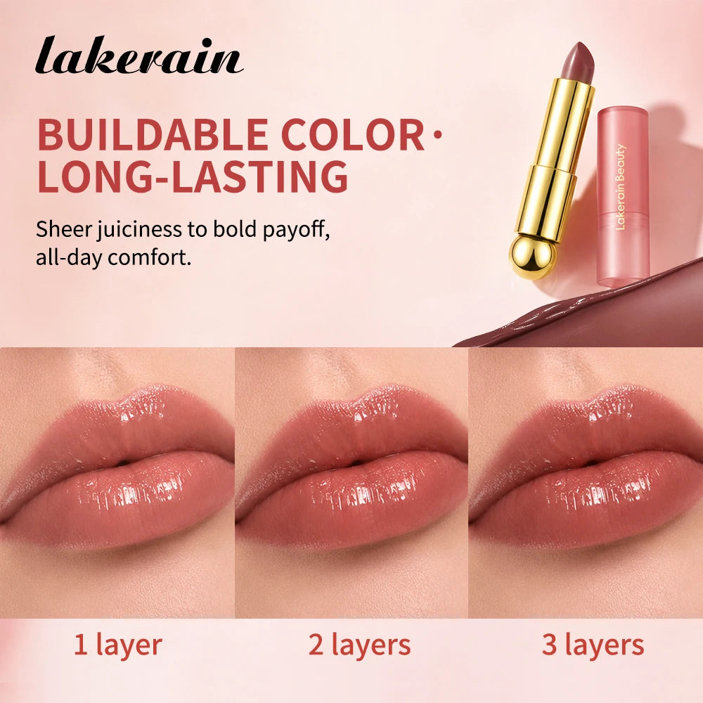 3-in-1 Tinted Hydrating Lip Oil Stick for Glossy Plump Lips
