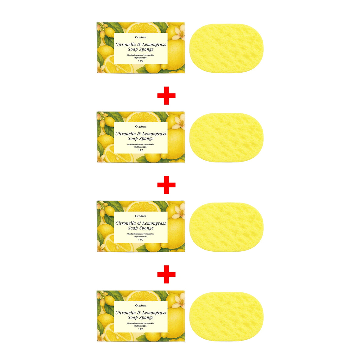 Exfoliating Bath Sponge for Daily Body Cleansing and Skin Refreshing