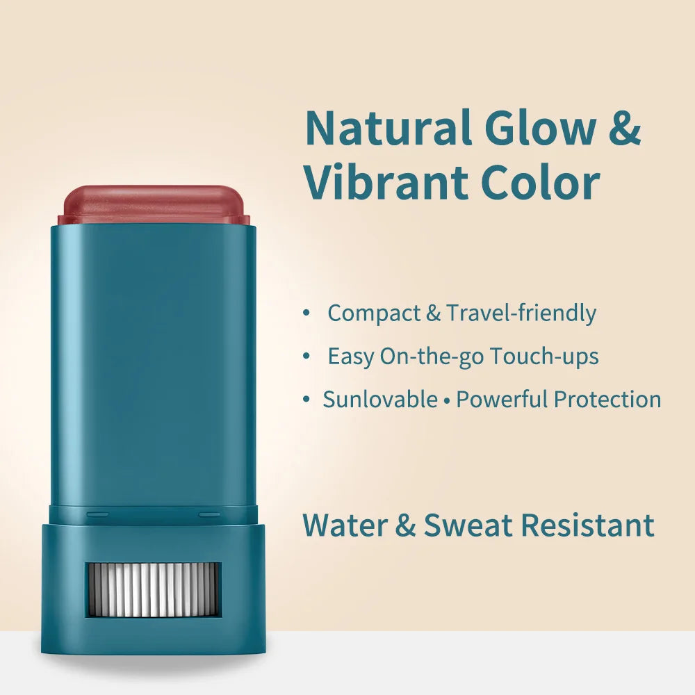 Color Correcting CC Cream and Sunscreen Blush Stick Set - 5