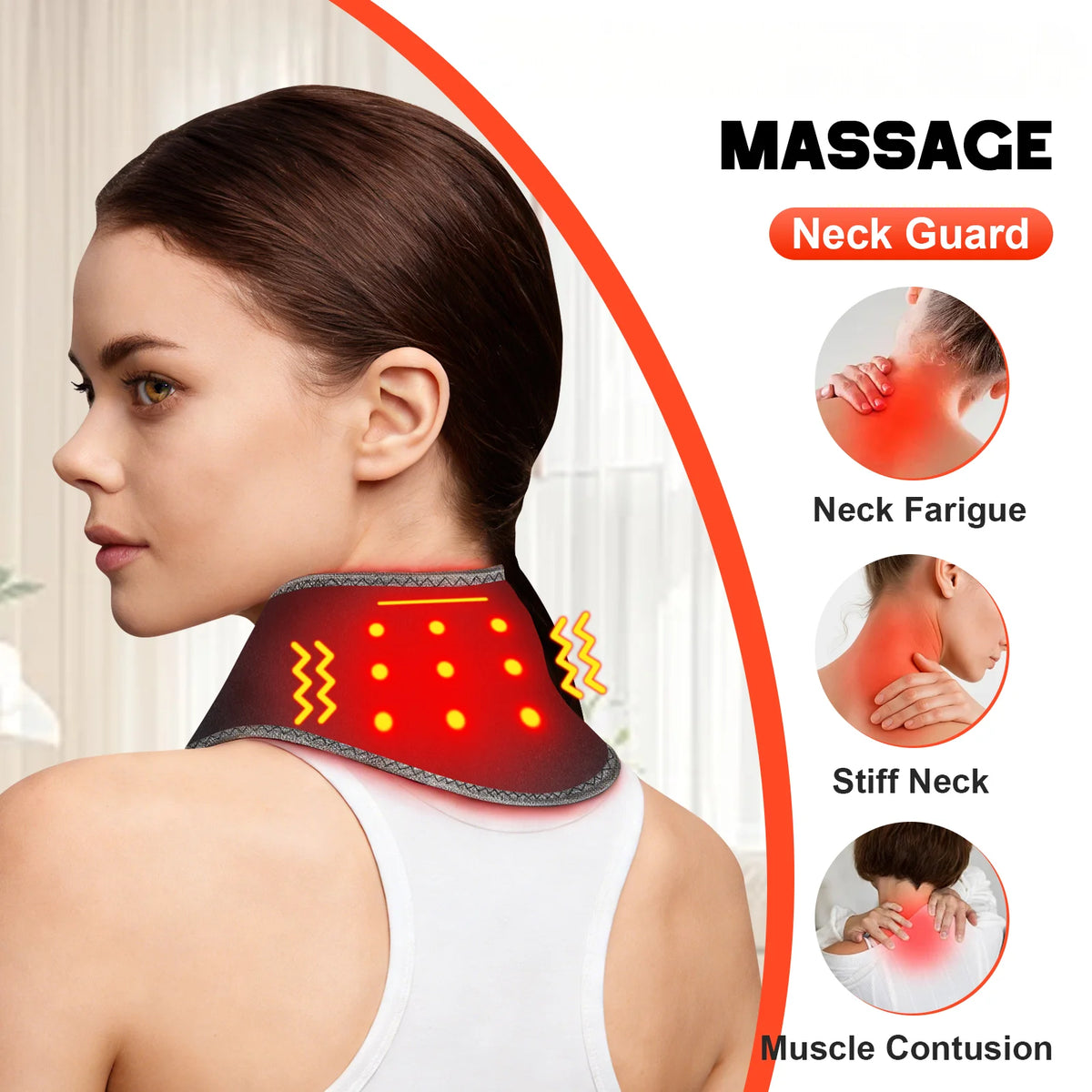 Portable Cordless Neck Massage Wrap for Muscle Relief