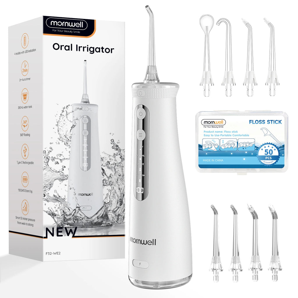 Portable Cordless Water Flosser for Teeth Cleaning and Gum Health