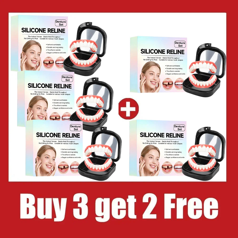 Comfort Fit Silicone Dentures for Instant Smile Correction