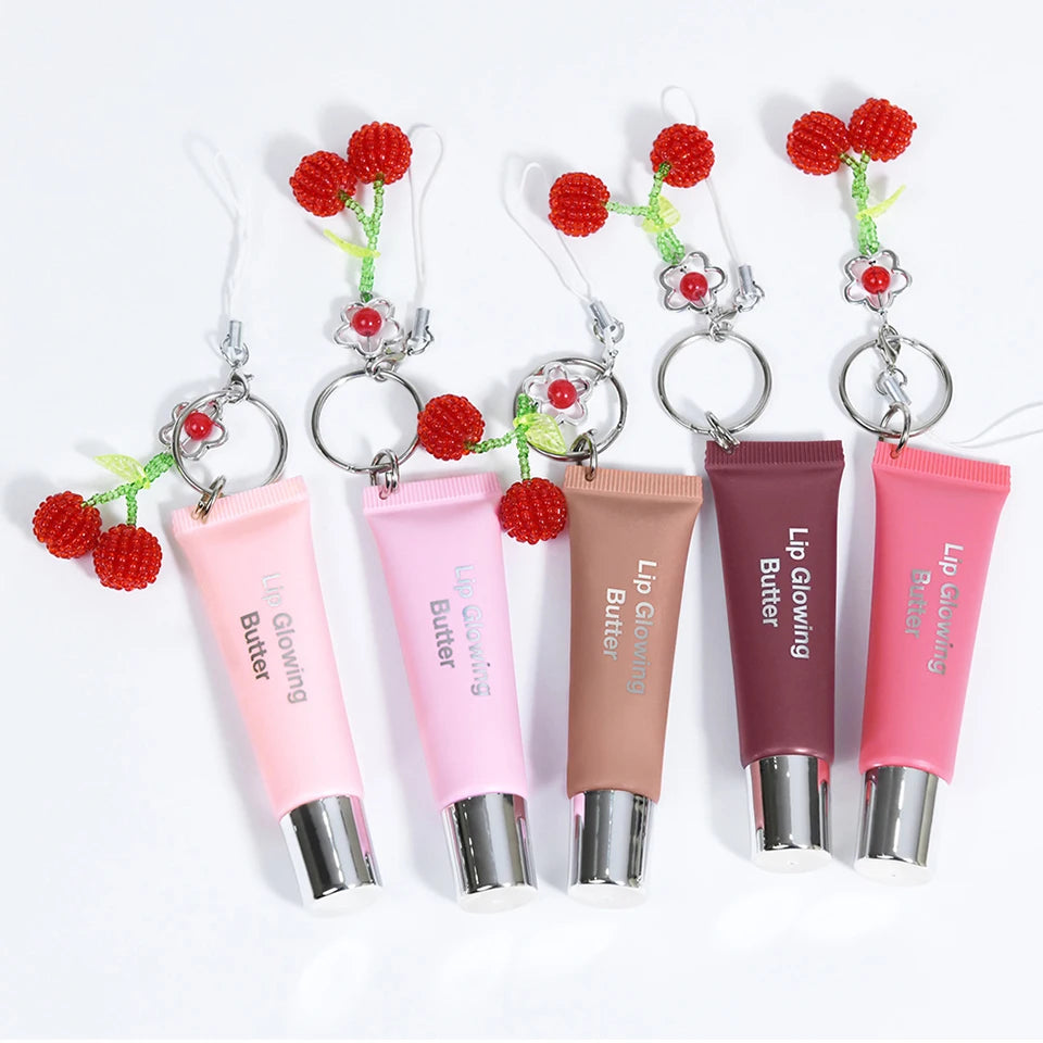 Hydrating Lip Gloss with Keychain for On-the-Go Shine - 17