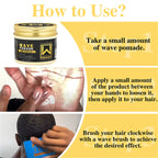 120g Strong Hold Hair Pomade for 360 Wave Styling