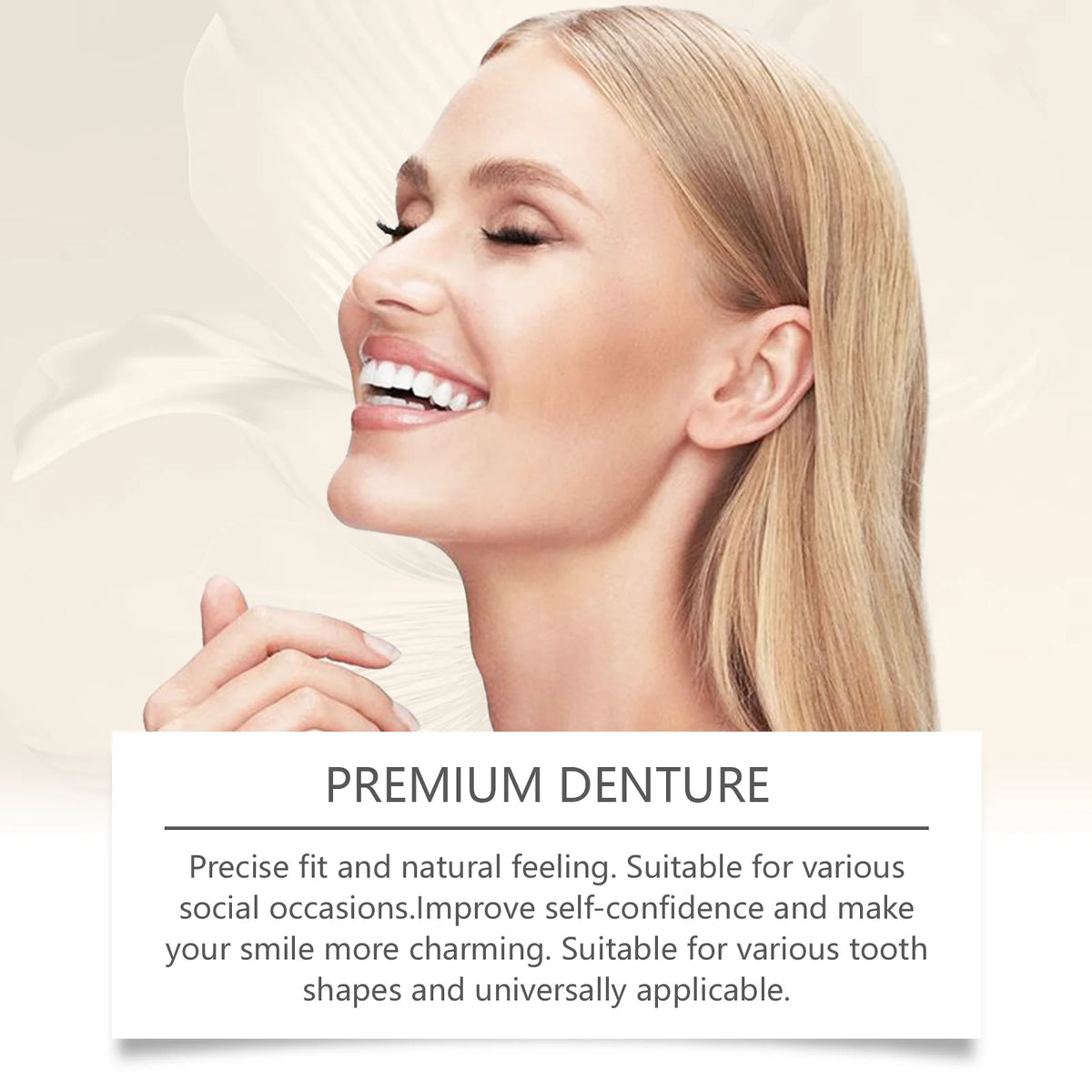Temporary Silicone Denture Set for Smile Restoration
