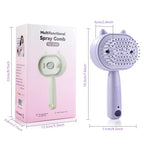 Electric Mist Spray Scalp Massaging Hair Brush