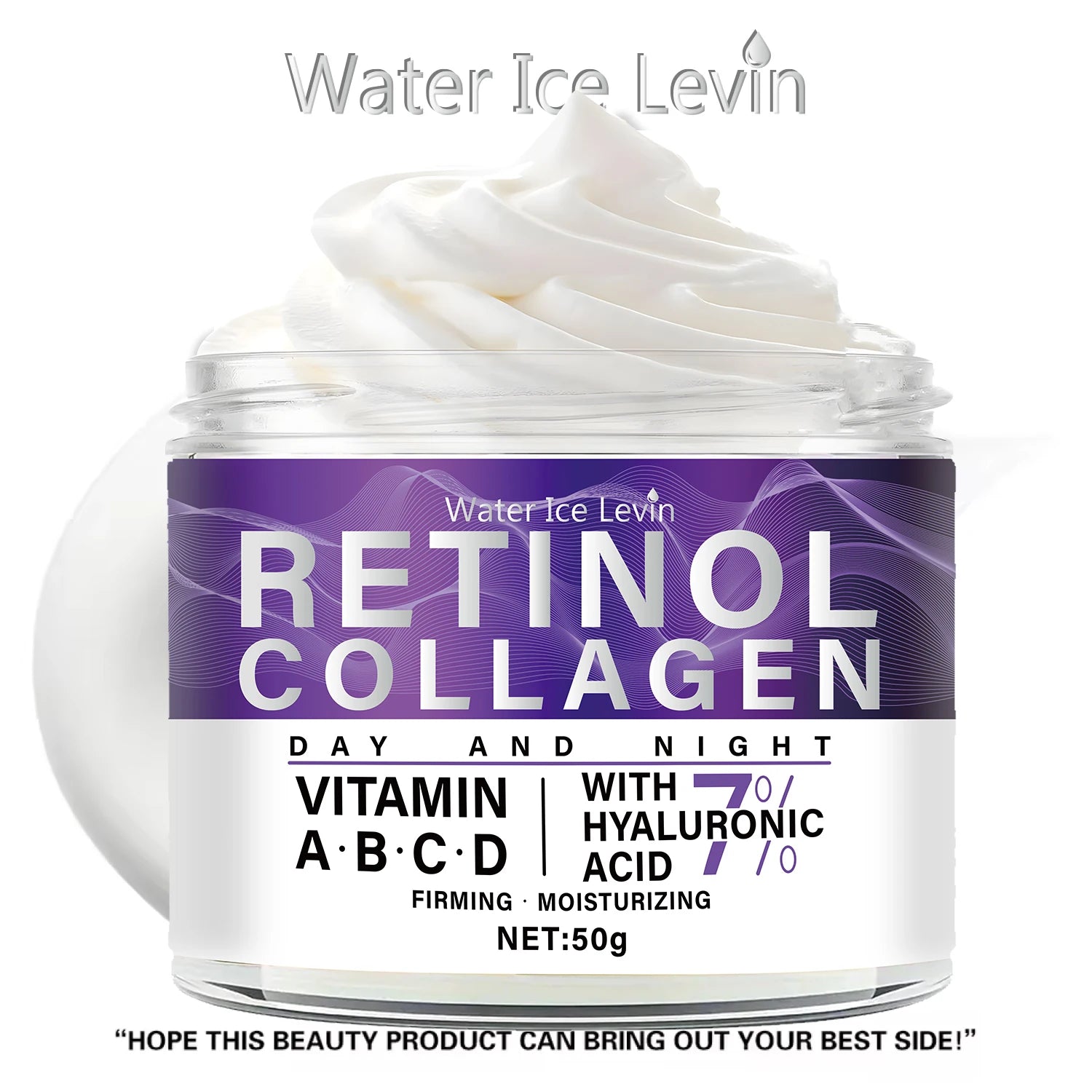 Water Ice Levin Retinol Collagen Face Cream Anti Aging Moisturizer - 3