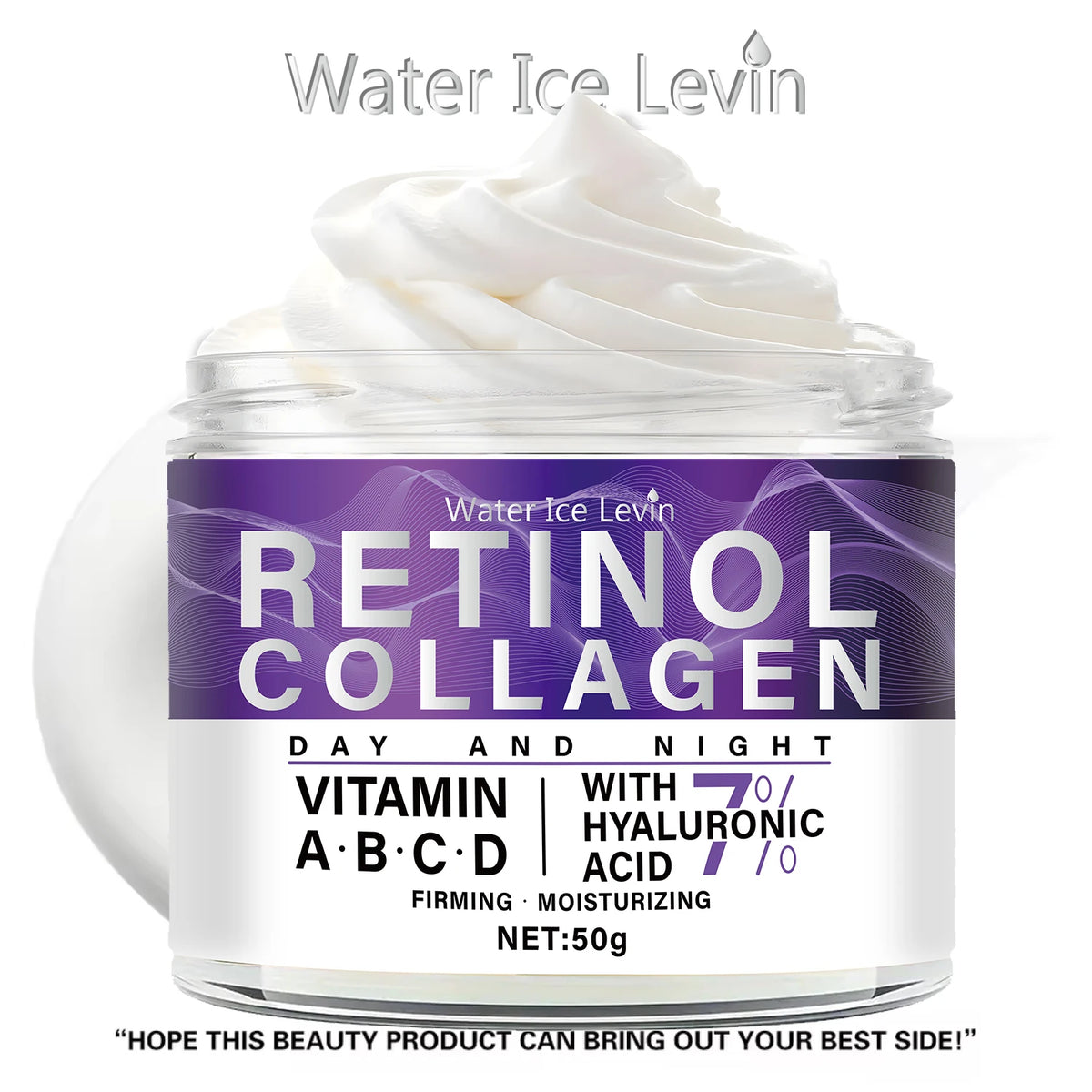 Water Ice Levin Retinol Collagen Face Cream Anti Aging Moisturizer