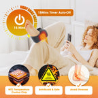 Wireless Heated Ankle Massager for Pain Relief and Relaxation