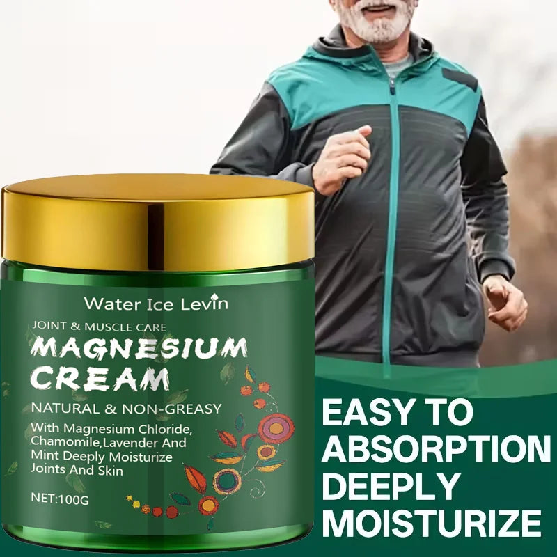 Magnesium Cream for Joint and Muscle Pain Relief Natural Moisturizer