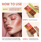8-Color Cream Blush and Contour Palette