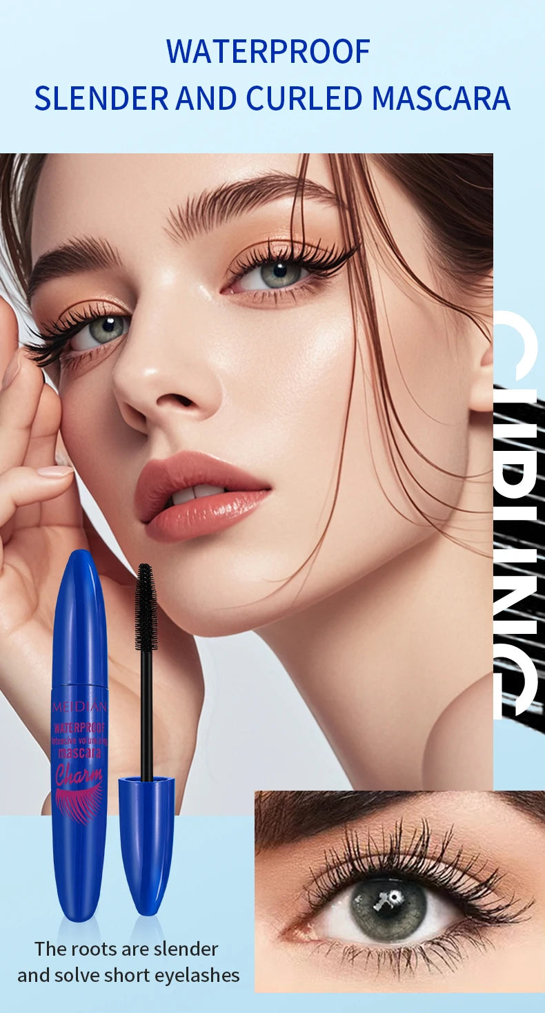 Meidian Waterproof Mascara Long Lasting Volumizing Eye Makeup