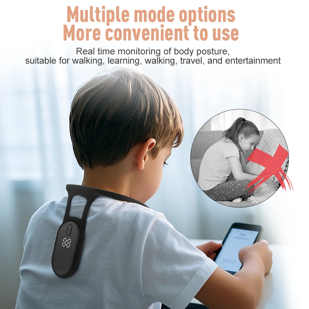 Smart Posture Corrector with LCD Vibration Reminder