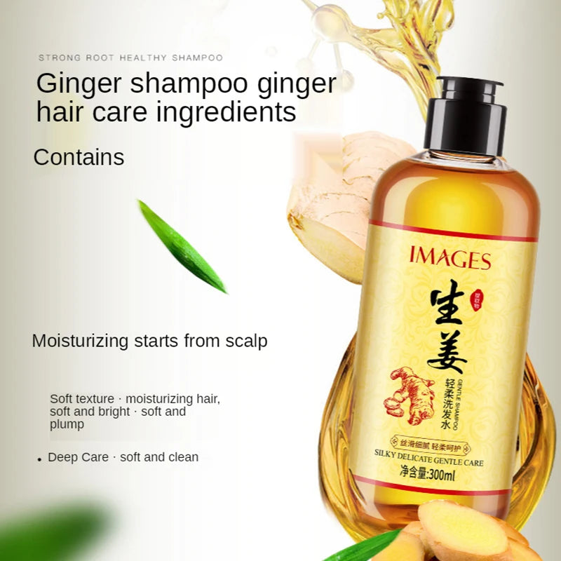 Herbal Ginger Shampoo Hair Growth and Anti Dandruff Scalp Care 300ml - 9