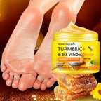 Turmeric Bee Venom Foot Cream Cracked Heel and Hand Repair Treatment