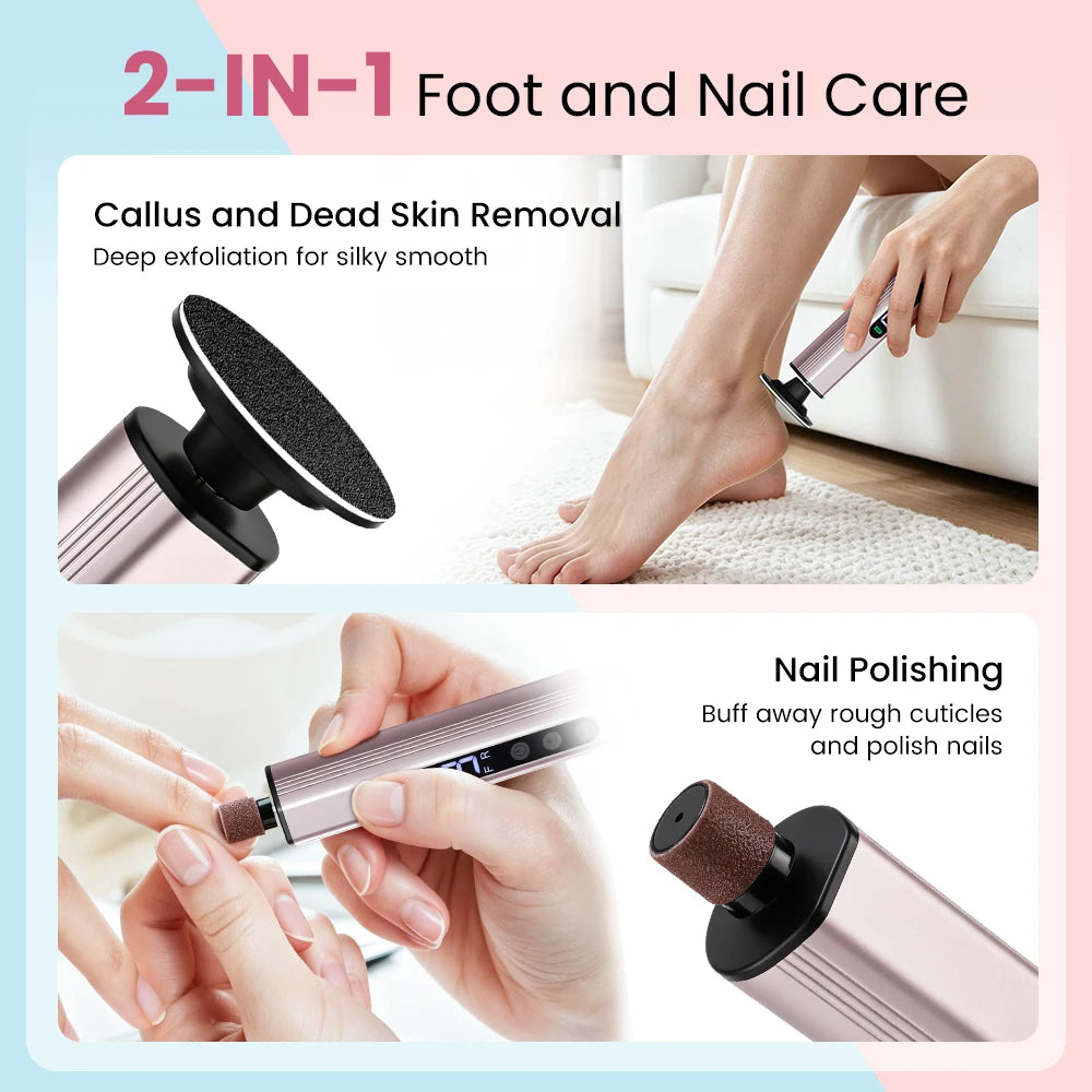Electric Foot Callus Remover with 9 Speed Settings - 9