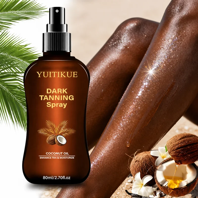 YUITIKUE Hydrating Coconut Dark Tanning Mist Self Tanning Spray 80ml