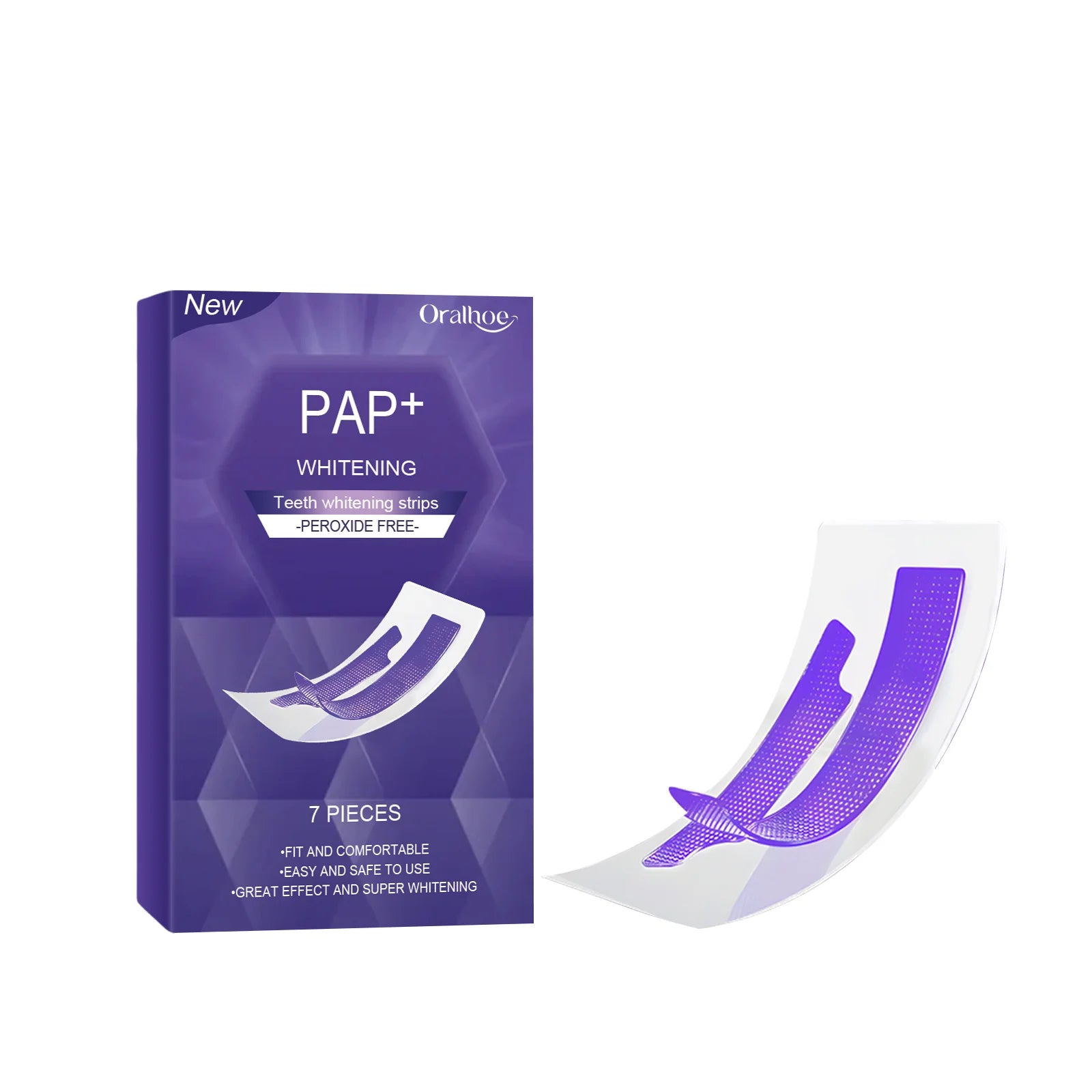 Peroxide-Free Teeth Whitening Strips for Sensitive Teeth - 15
