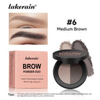 Two-Color Waterproof Eyebrow Powder Palette for Defined Brows