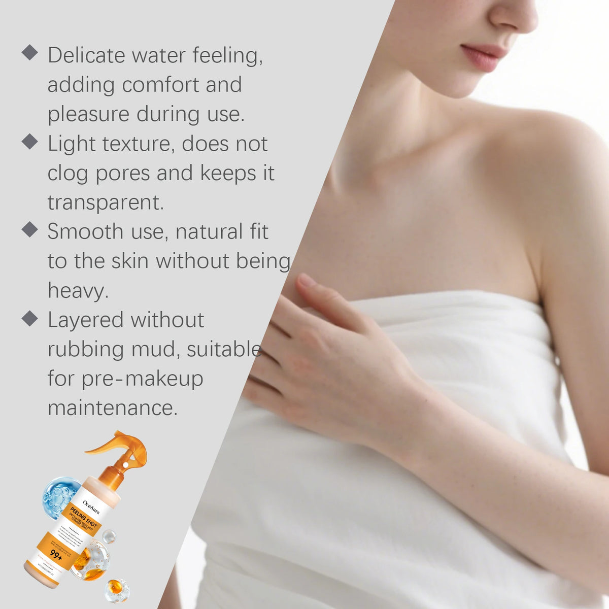 Exfoliating Brightening Spray for Body and Feet