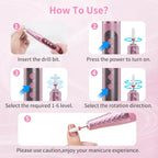 Cordless Electric Nail Drill Kit for Manicure and Pedicure