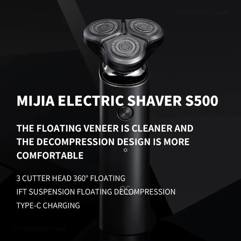 Xiaomi Mijia S500 Electric Shaver Rotary Razor Waterproof Beard Trimmer