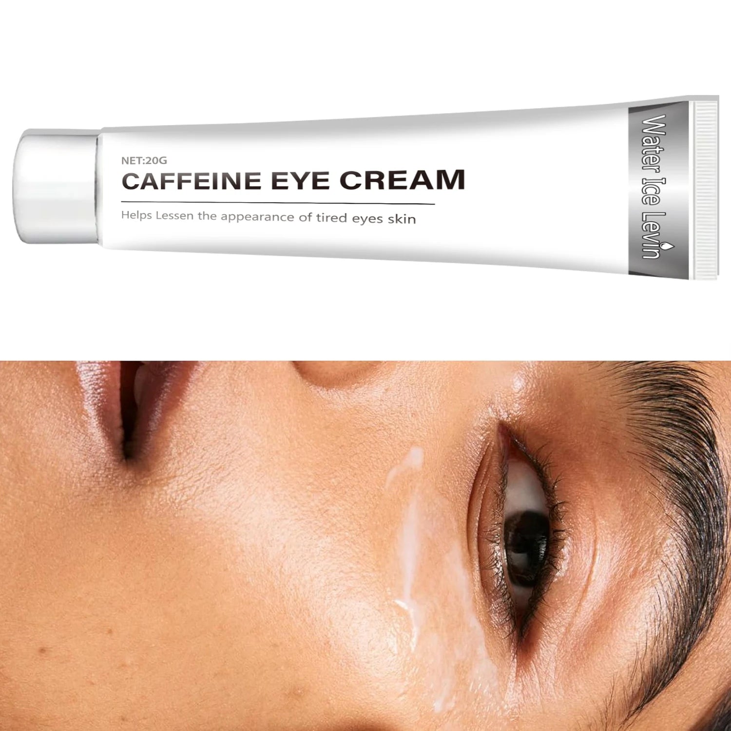 Caffeine Eye Cream for Dark Circles Puffiness and Tired Eyes - 1