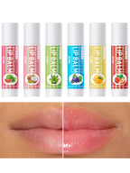 6pcs Fruit Flavor Moisturizing Lip Balm Set Assorted Berry Lip Care