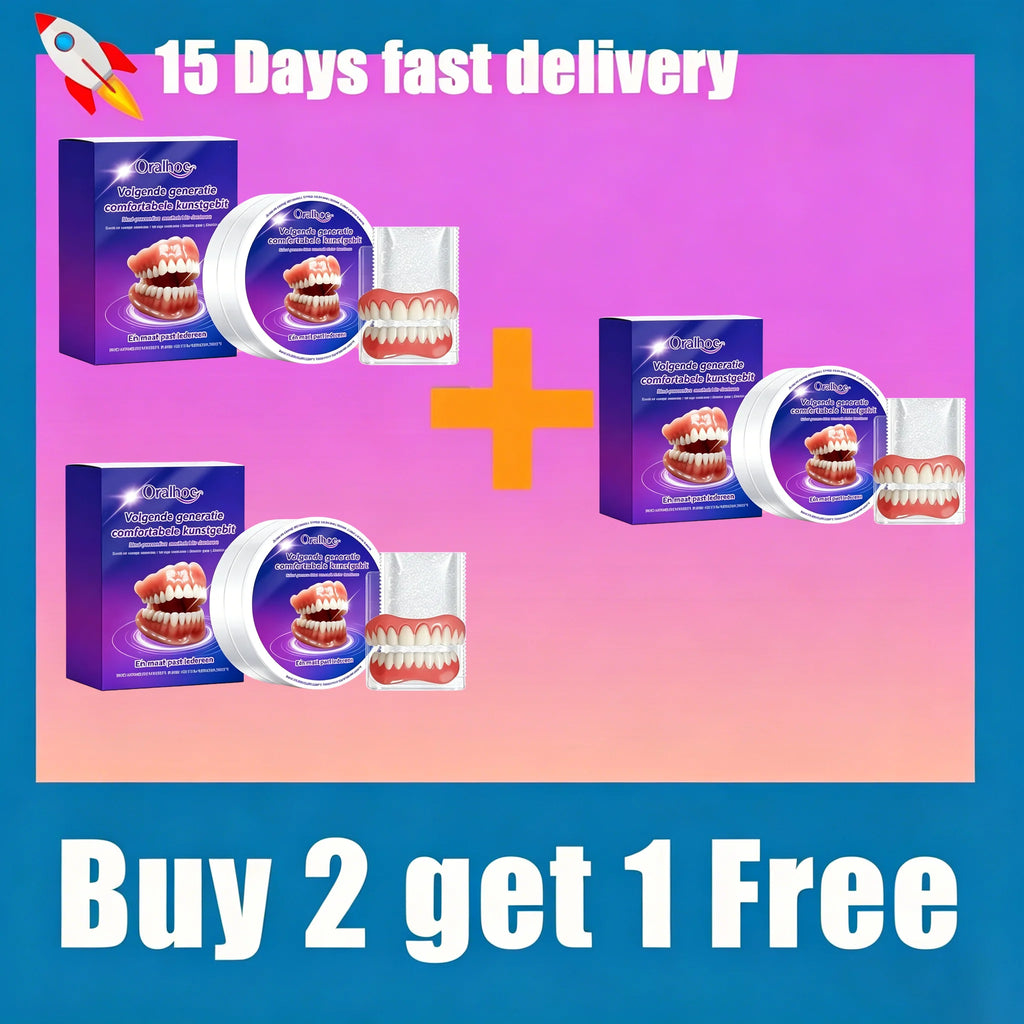 Snap-On Silicone Denture Kit for Instant Natural Smile