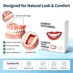 Comfortable Fit Silicone Denture Set with Storage Case