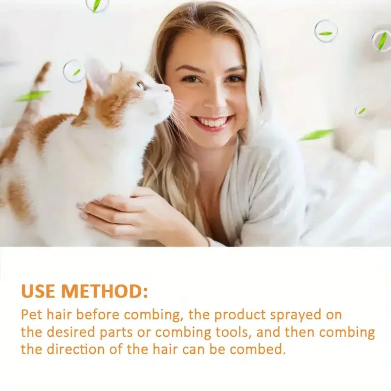 Pet Hair Detangler Spray Smoothing Conditioner for Dogs and Cats