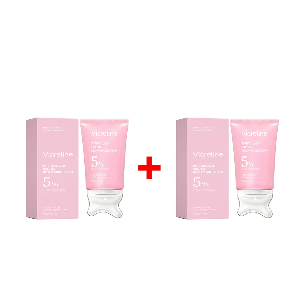 Collagen Firming Neck Cream with Gua Sha Massager