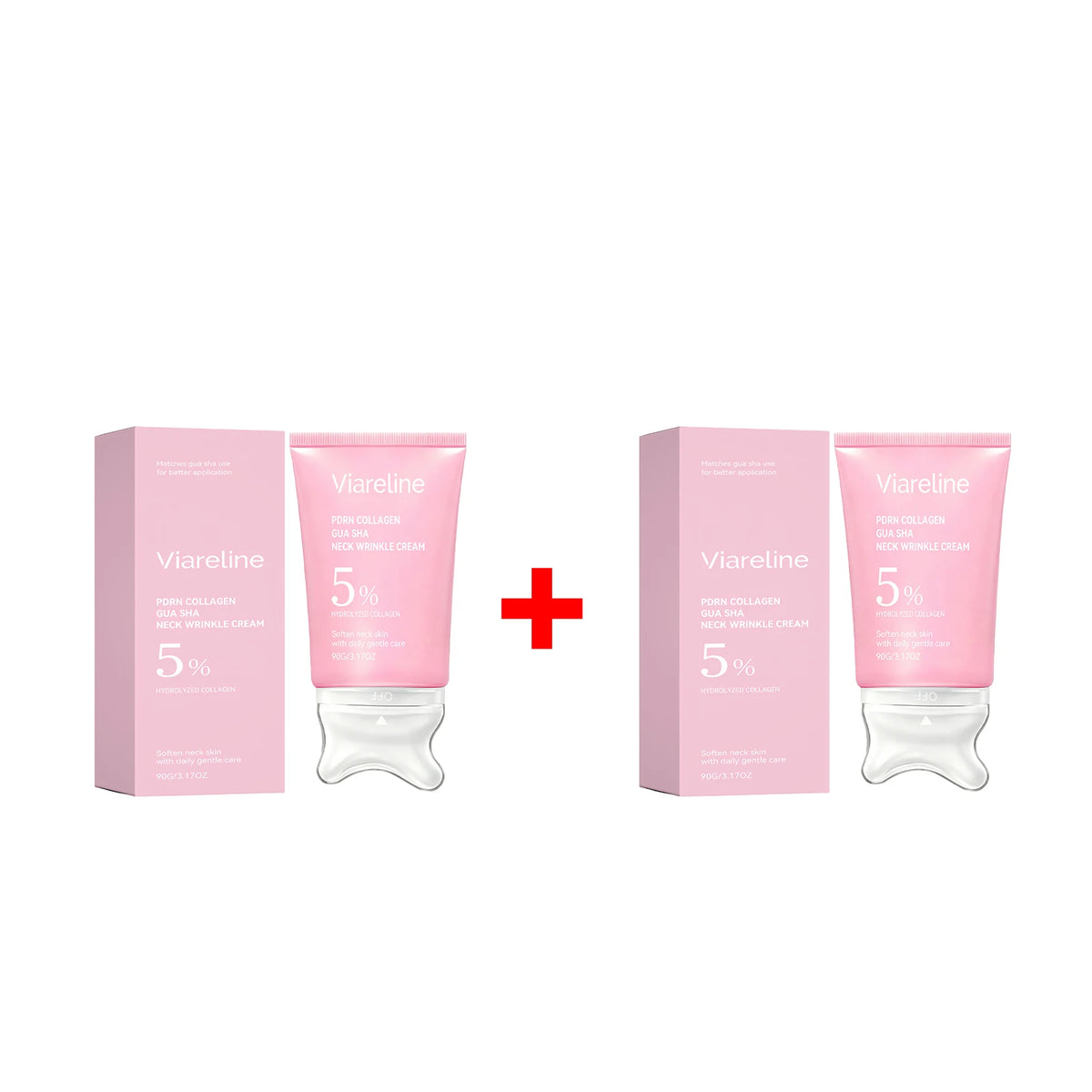 Collagen Firming Neck Cream with Gua Sha Massager