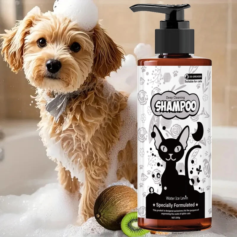 Water Ice Levin Pet Shampoo Deep Cleaning Dog and Cat Fur Wash 250g - 1