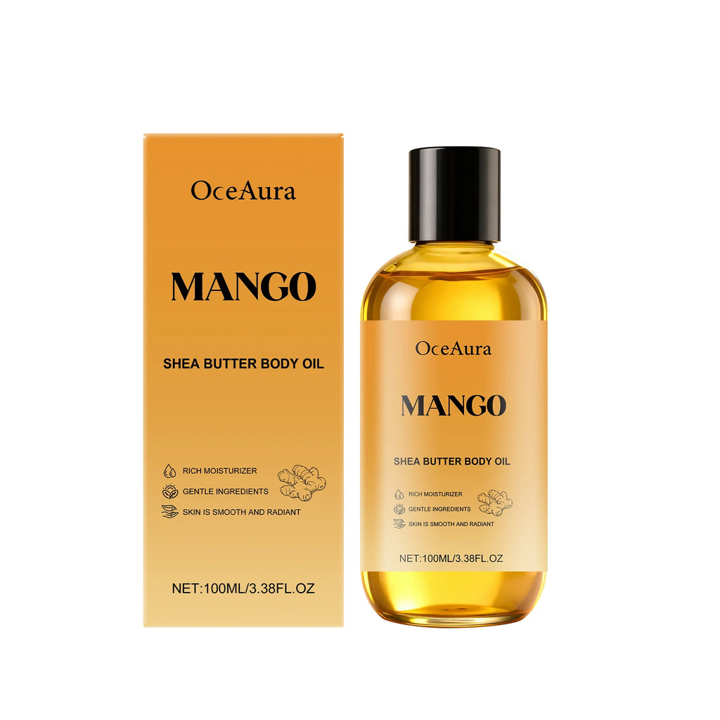 Mango Shea Butter Moisturizing Body Oil for Dry Skin