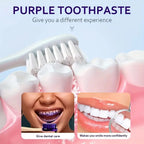 Purple Teeth Whitening Mousse Deep Cleaning Foam Toothpaste 50ml