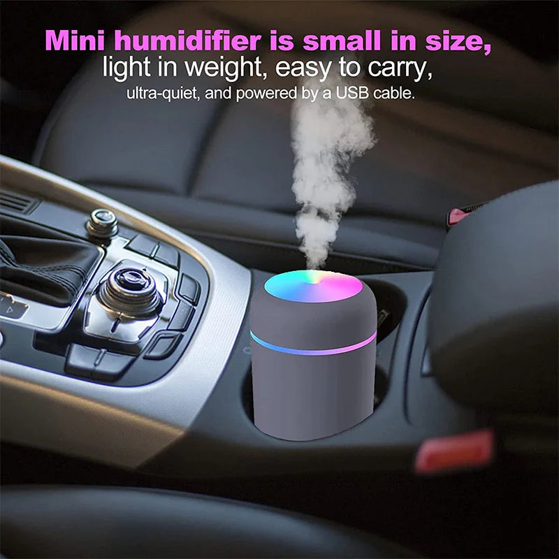 Portable Ultrasonic Humidifier Cool Mist Aroma Diffuser USB Powered