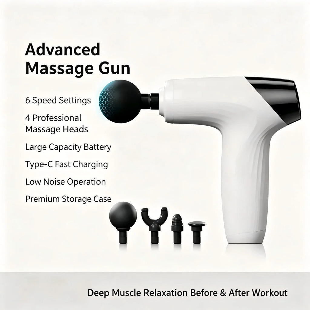 Portable Deep Tissue Percussion Massage Gun for Muscle Recovery