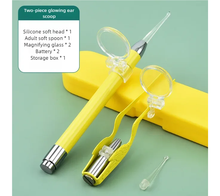 LED Light Ear Wax Removal Tool Kit for Adults and Children