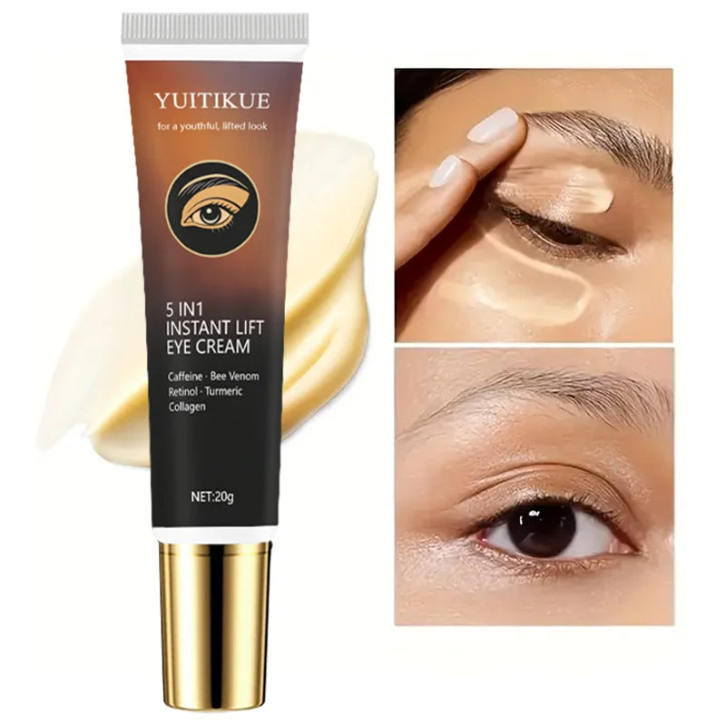 YUITIKUE 5 in 1 Peptide Eye Cream Firming Anti Aging Moisturizer 20g