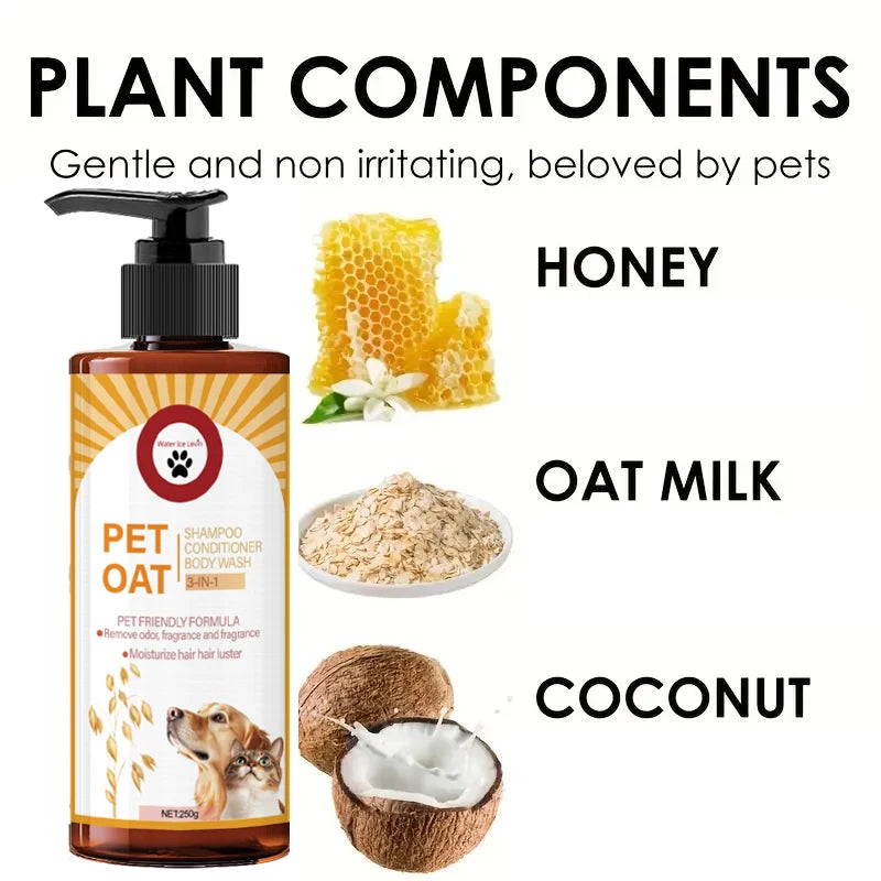 3-in-1 Pet Shampoo Conditioner and Body Wash for Dogs and Cats - 4