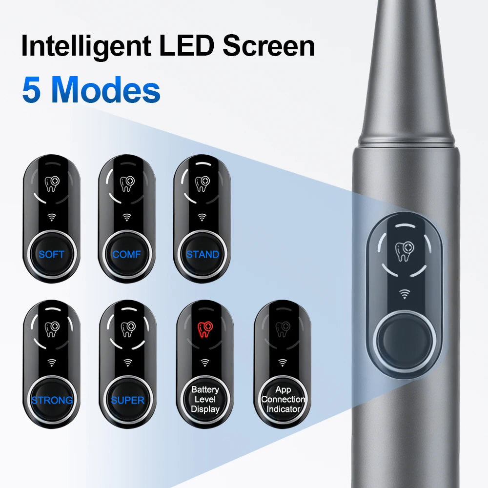 Visual Ultrasonic Tooth Cleaner with HD Camera for Tartar Removal - 10